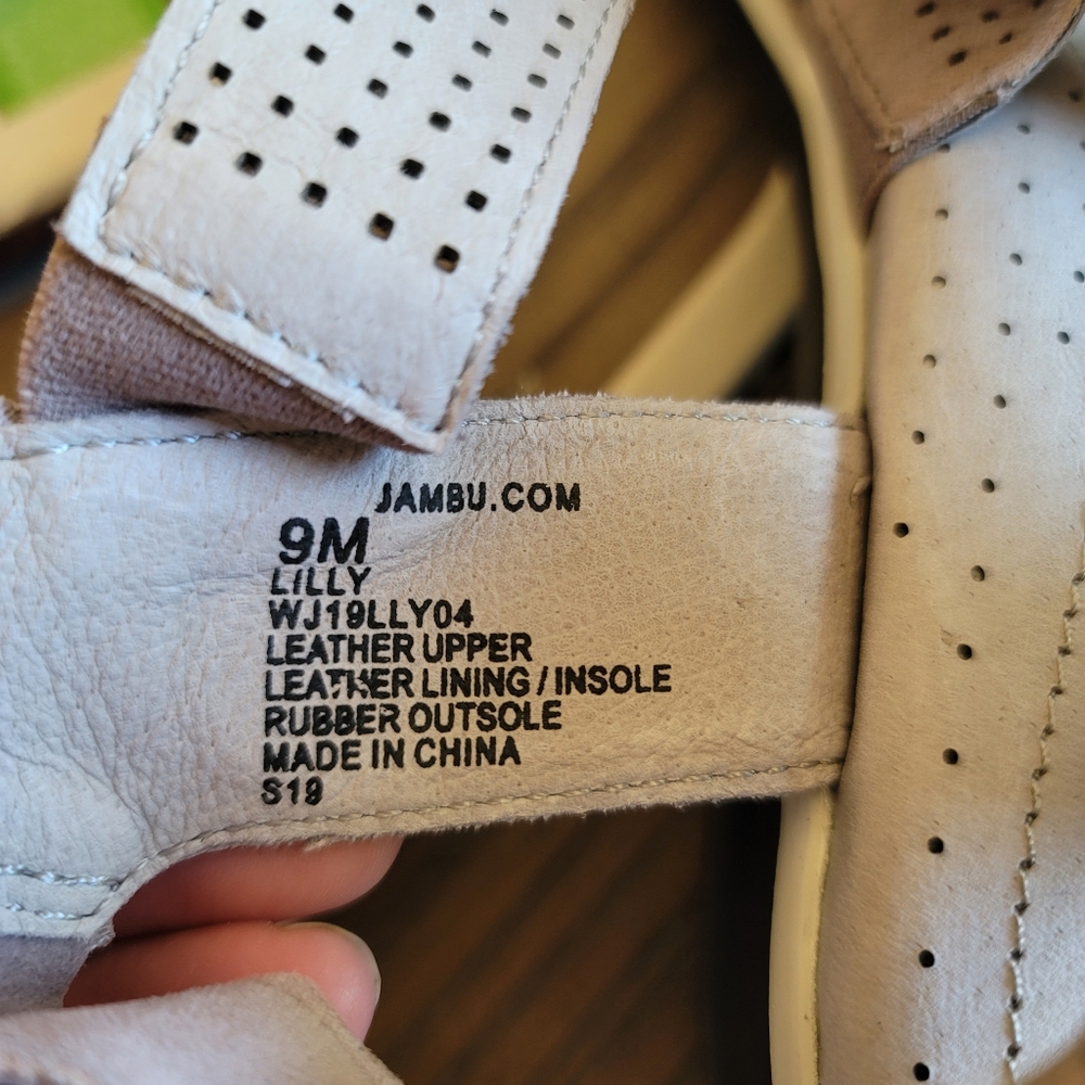 Jambu Sandals Womens 9M Lily Taupe Memory Foam Comfort - Picture 6 of 6